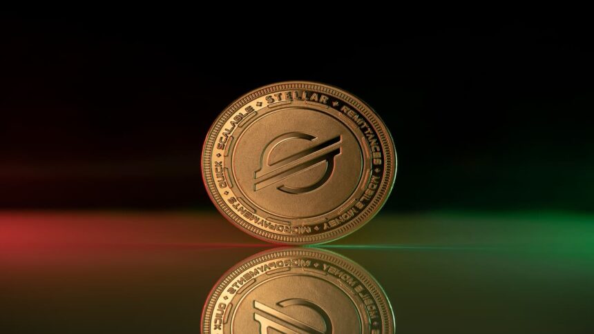 XLM rally chart showing price breakout and trading volumes