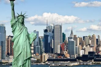 New York Department of Financial Services building related to crypto guidance updates