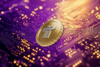 Pi Network price chart showing decline to all-time low