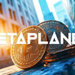 Metaplanet logo with Bitcoin representation symbolizing the company's $600M Bitcoin acquisition