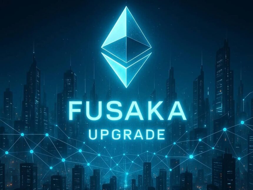 Ethereum Fusaka upgrade diagram showing PeerDAS feature