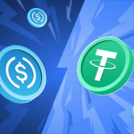 USDT and USDC stablecoins facing market share decline chart