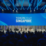 Token2049 Singapore conference crowd discussing 2024 crypto trends