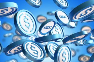 Stablecoin market capitalization chart surpassing $300 billion