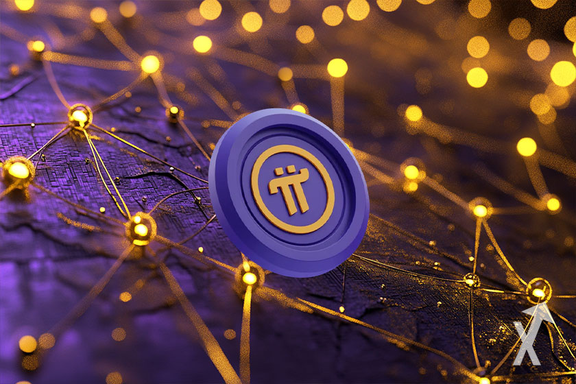 Pi Network logo highlighting global adoption and blockchain growth