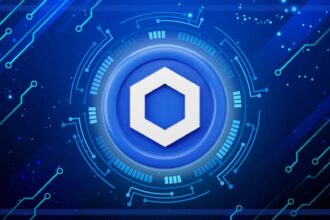 Chainlink token LINK price chart showing 4% decline