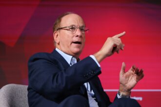 BlackRock CEO Larry Fink discussing Bitcoin as an alternative investment