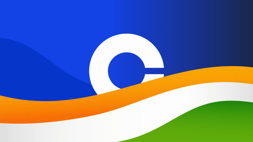 Coinbase Ventures logo with CoinDCX branding representing investment in Indian cryptocurrency platform