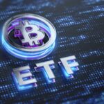 Bitcoin ETF outflows chart with Charles Schwab branding