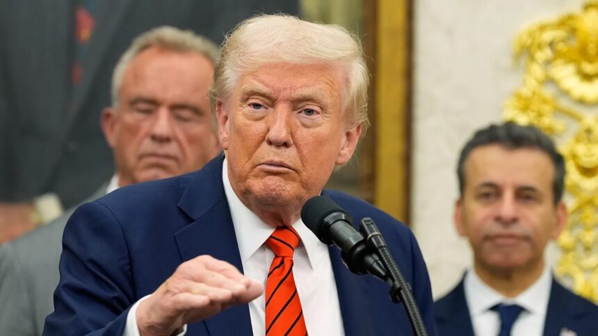 Trump discusses unsustainable China tariffs at White House event