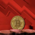 Bitcoin ETF outflows chart reflecting US political turmoil