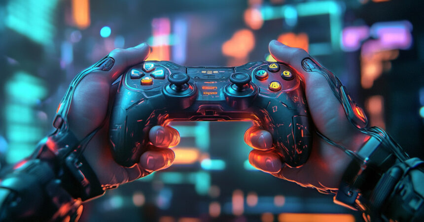 Illustration of stablecoins facilitating payments in online gaming platforms