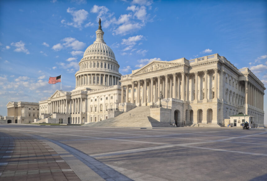 US Capitol building representing Bank Secrecy Act reporting thresholds legislation
