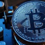 Rows of Bitcoin mining machines illustrating rising Bitcoin miner debt