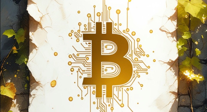 Bitcoin white paper 17th anniversary illustration showing growth and market impact