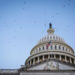 US Senate chamber during government shutdown and crypto bill discussions