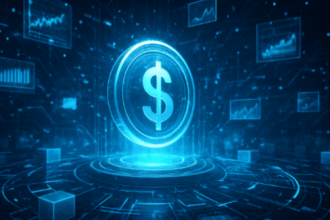 Transak logo with US states highlighted for new stablecoin licenses