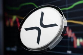 Chart showing trading volume and inflows for Canary Capital XRP ETF debut
