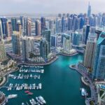 UAE central bank building with crypto symbols